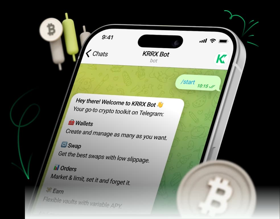 KRRX Bot mobile app preview